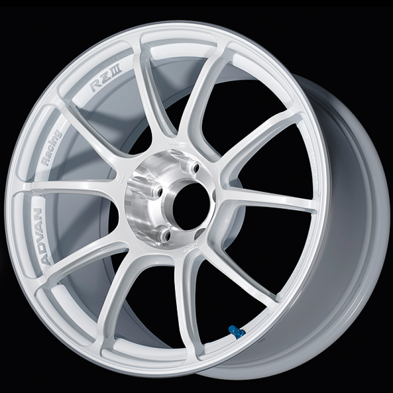 18x7.5 Advan RZIII Racing White Metallic & Diamond Cut – Darkside