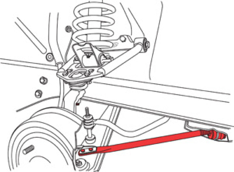 SPC Performance Adjustable Caster Rod (each) 1964-1965 Ford Falcon, Ranchero, Comet, Cyclone / 1964-1966 Mustang