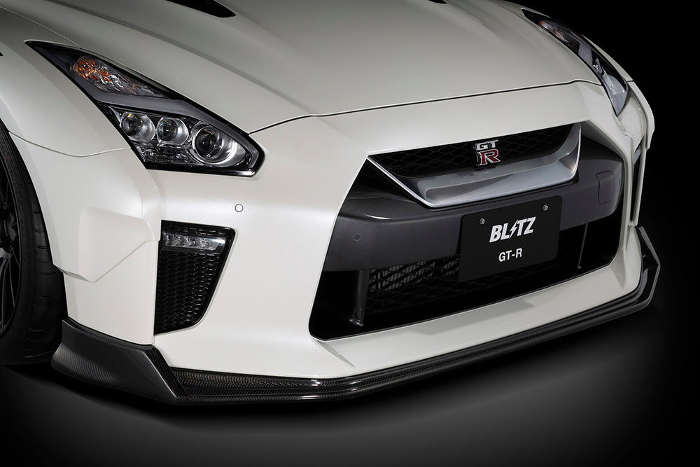 Blitz Carbon Fiber Front Air Lip 2017-2019 Nissan GT-R (R35)