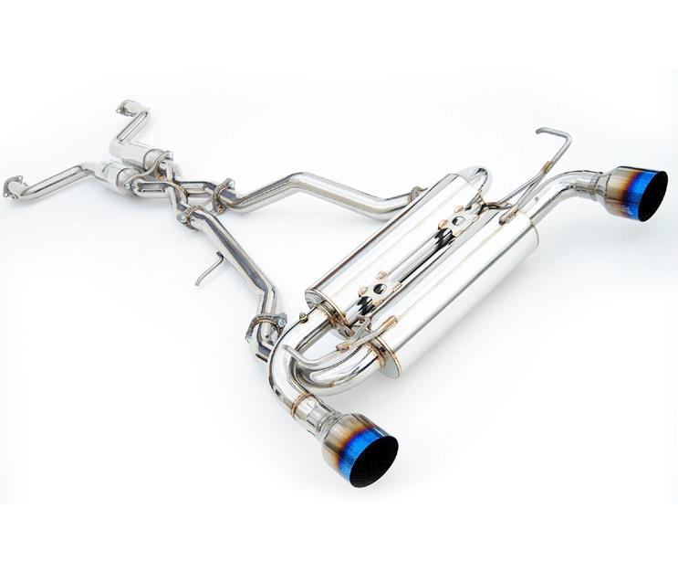 Invidia Gemini Stainless Cat-back Exhaust 2007-2013 Infiniti G37 Coupe (Rolled SS Tip)