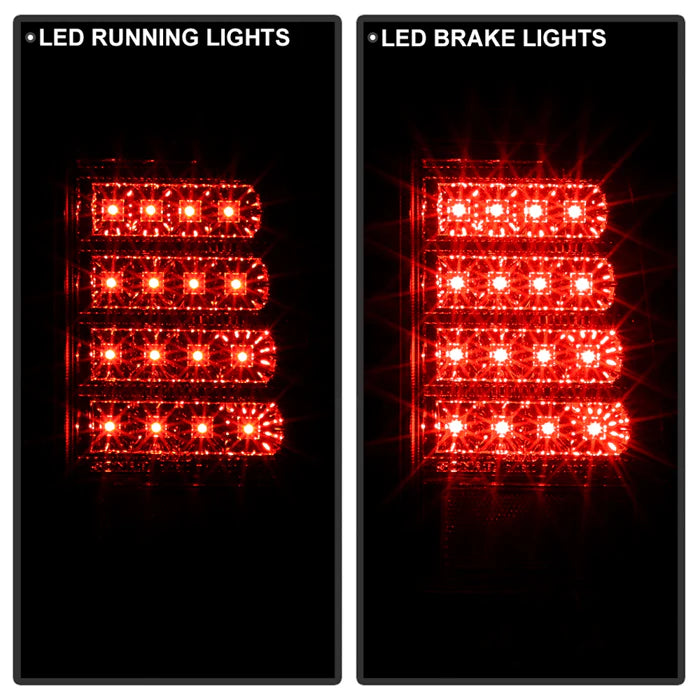 Scion XB 2003-2007 Version 2 LED Tail Lights - Red Clear