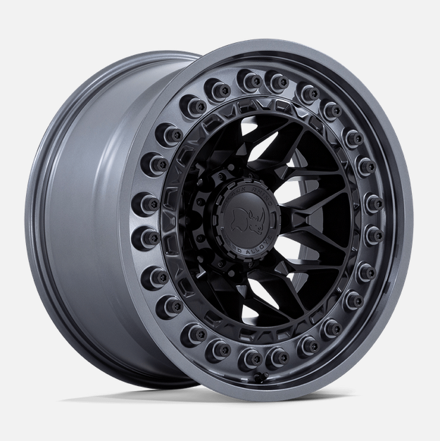 20x10 Black Rhino Alpha Matte Black w/Gunmetal Lip – Darkside Motoring
