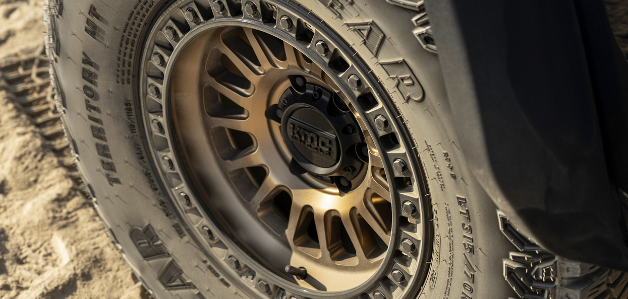 18x9.0 KMC IMS KM552 Machined w/Matte Black Lip