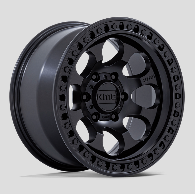 17x8.5 KMC Riot SBL KM550 Satin Black – Darkside Motoring