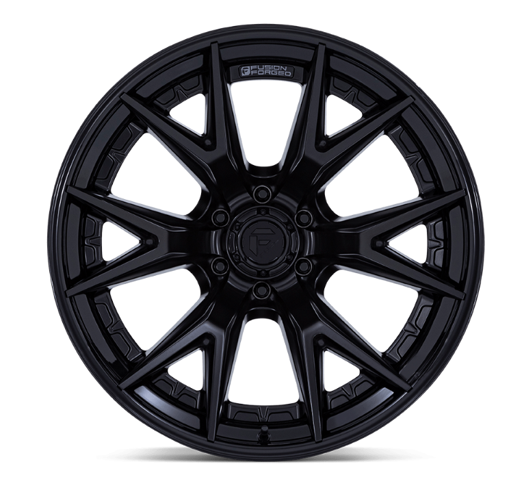 20x10 Fuel Catalyst Matte Black w/ Gloss Black Lip
