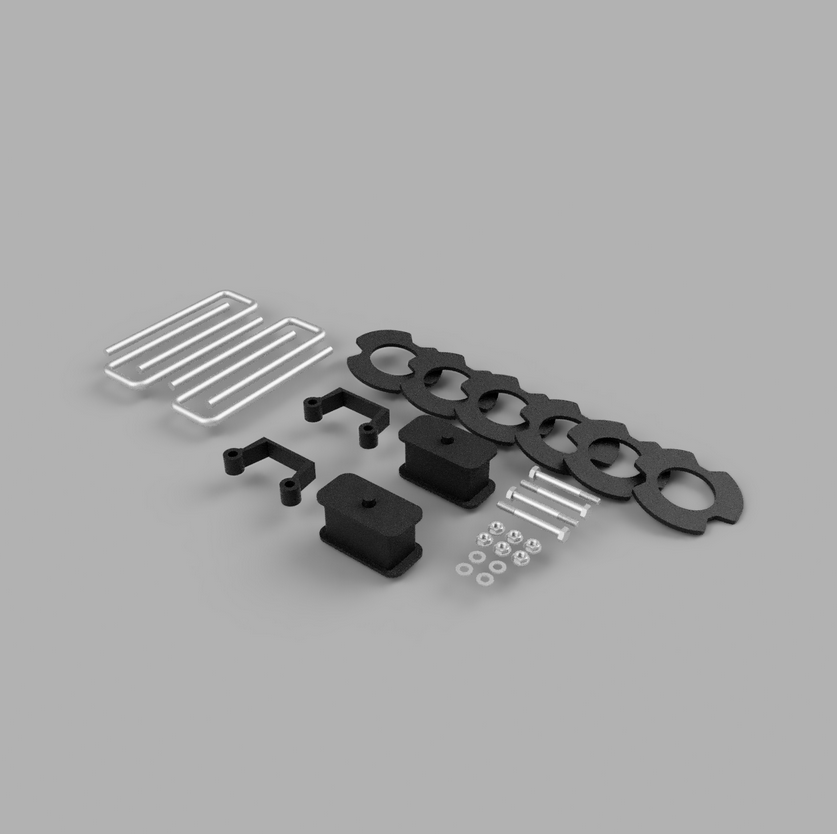 Traxda Lift Kit 2007-2019 Chevrolet Silverado 1500 / GMC Sierra 1500 (2.5" Front / 1" Rear)