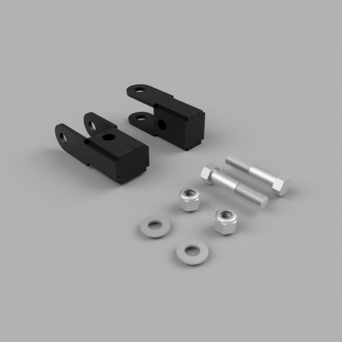 Traxda Rear Shock Extenders w/ Hardware 2017-2019 Chevy Silverado / GMC Sierra 1500