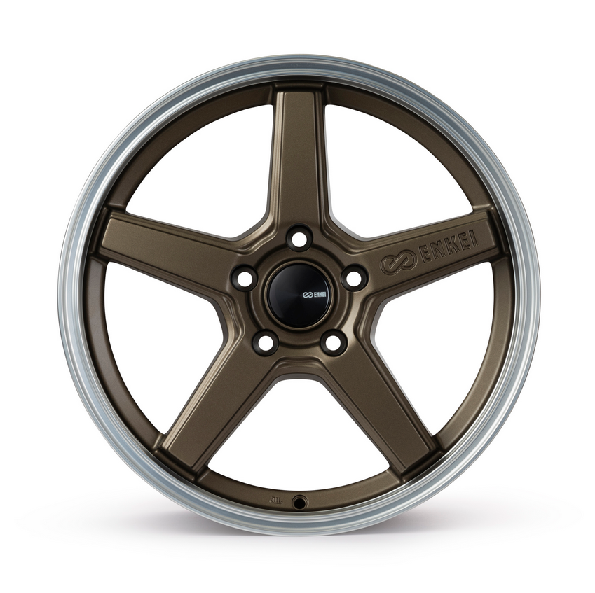 17x7.5 Enkei Quasar Matte Bronze w/Machined Lip