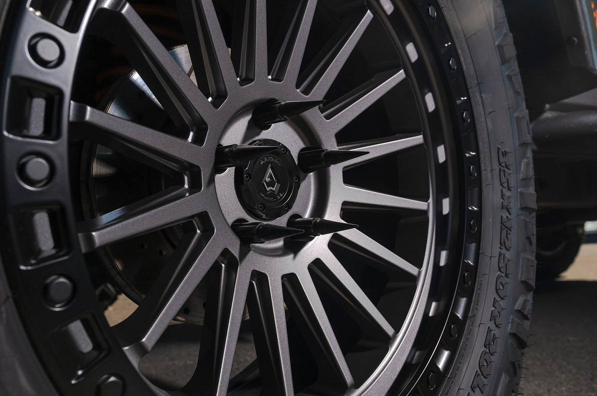 17x9.0 Arena Mesa Satin Black w/ Glossy Black Lip