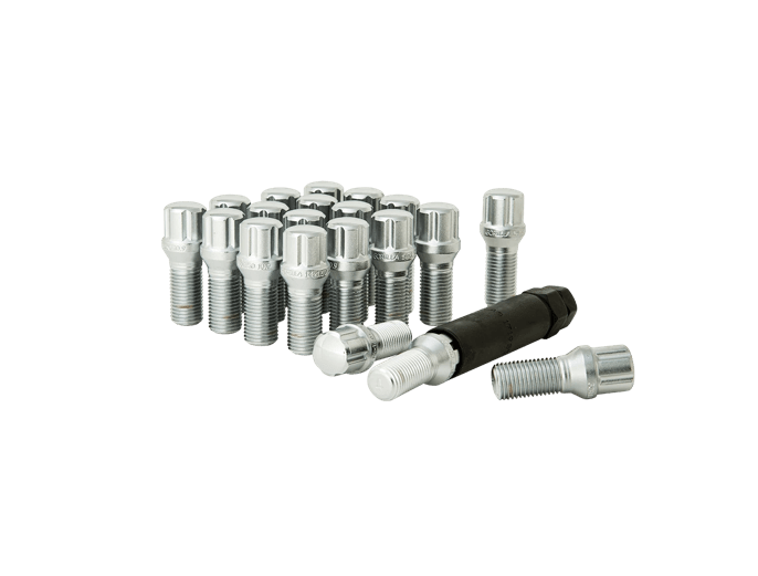 Gorilla Spline Lug Bolts 14x1.50 Cone Seat Chrome (20 piece kit)