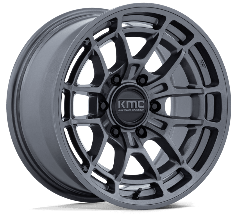 17x8.5 KMC Archer KM732 Gloss Anthracite – Darkside Motoring