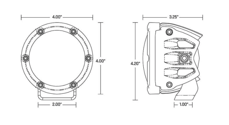 Rigid Industries 360-SERIES PRO 4 INCH DIFFUSED RGBW PAIR