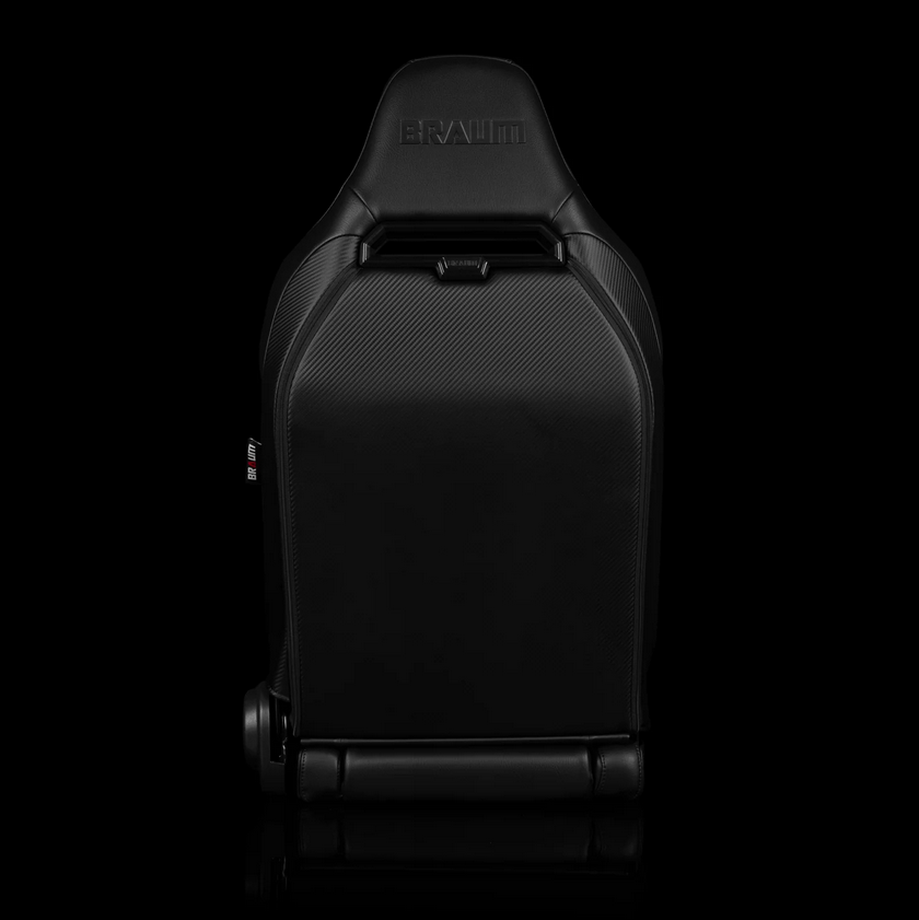 Braum VIPER-X Series Sport Reclinable Seats | Black Leatherette | Black Suede Inserts | Black Trim (Priced Per Pair)