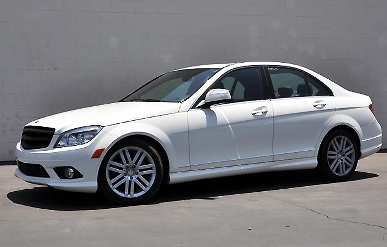 AutoTecknic Replacement Front Grille 2008-2013 Mercedes Benz W204 C-Class Sedan