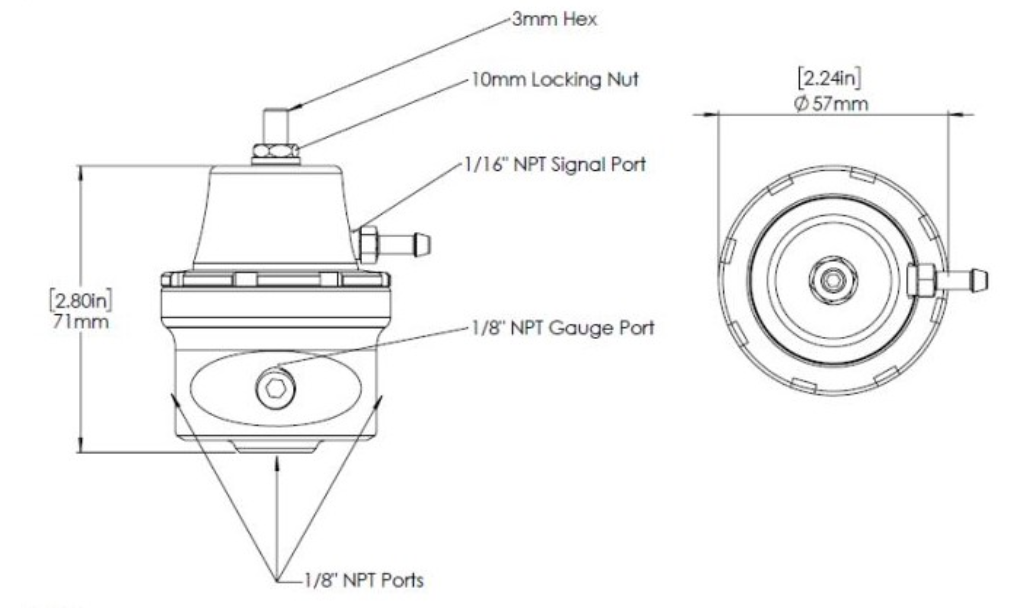 Turbosmart FPR Kompact Uni 1/8″ NPT (Sleeper)