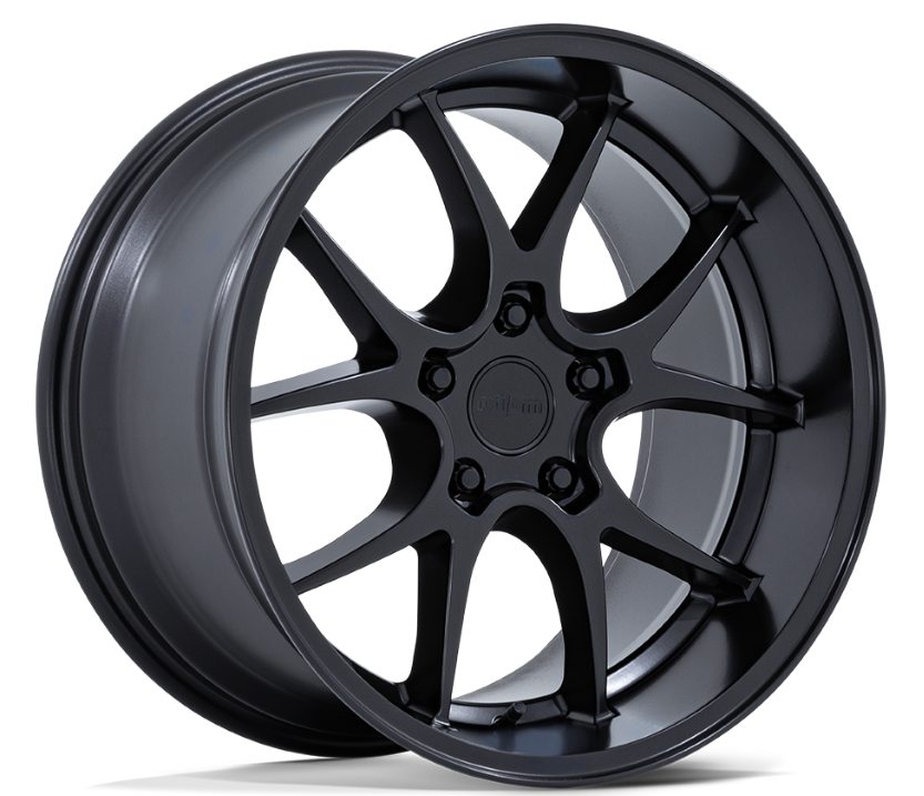 18x8.5 Rotiform LTN-J Matte Black – Darkside Motoring