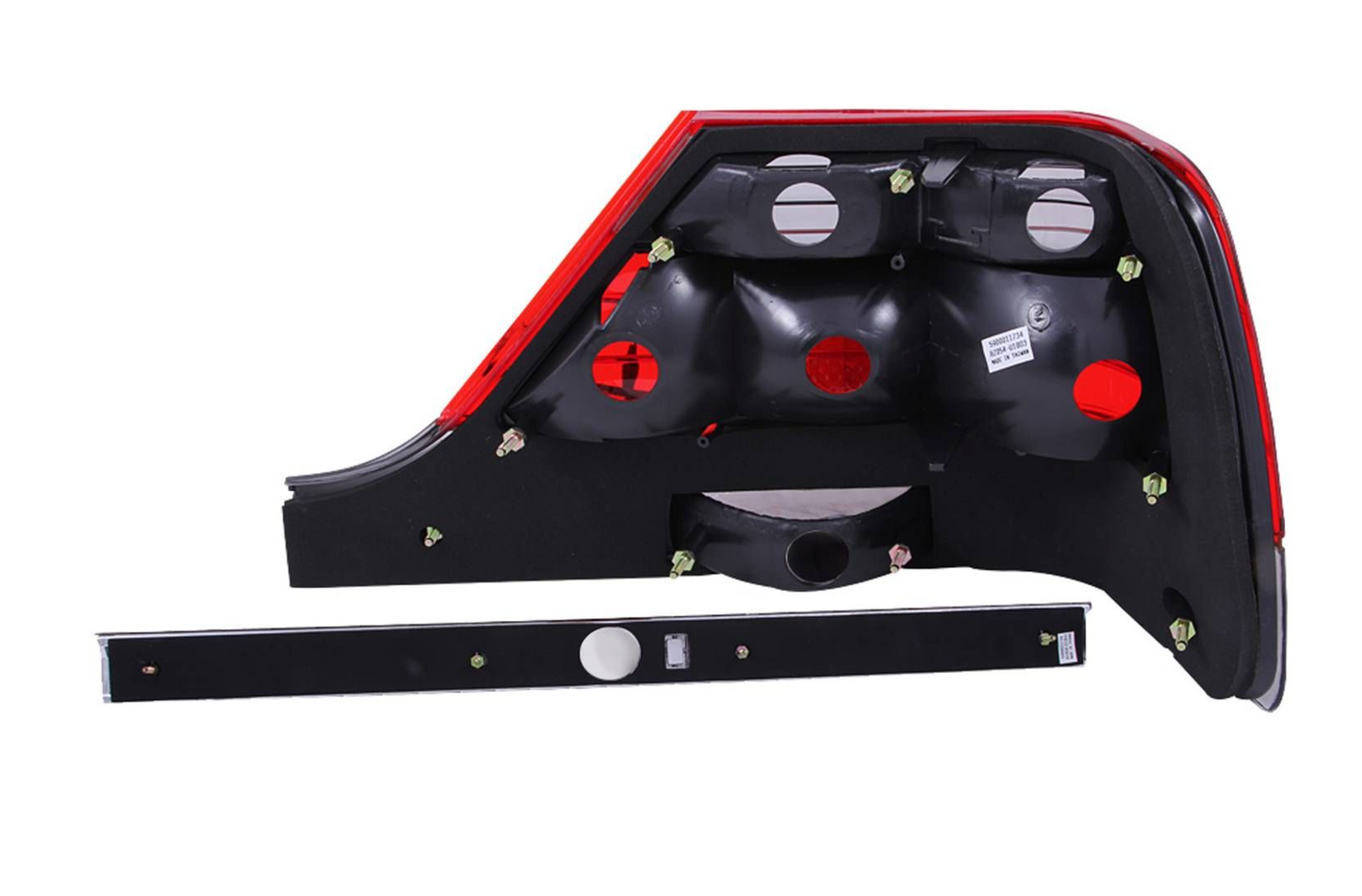 1997-1999 Mercedes Benz S Class W140 Tail Lights Chrome Red/Smoke Lens