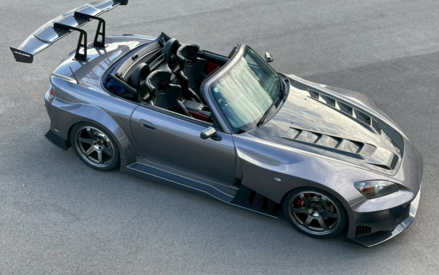 J’s Racing Dry carbon Swan-neck GT wing for S2000