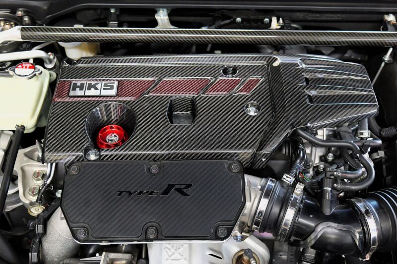 HKS Dry Carbon Fiber Engine Cover 2017-2025 Honda Civic Type R (FL5/FK8)