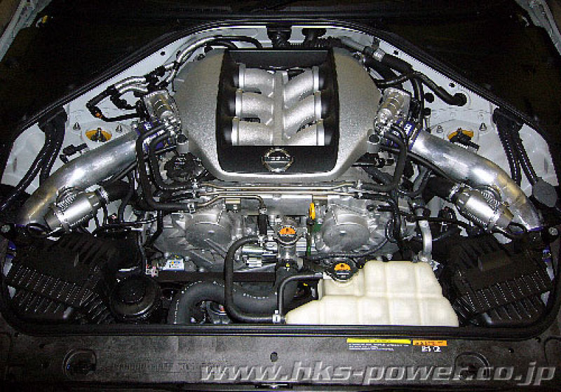 HKS SSQV4 BOV Kit Includes 2 SSQV & Polished Aluminum Pipes 2009-2010 Nissan GT-R R35