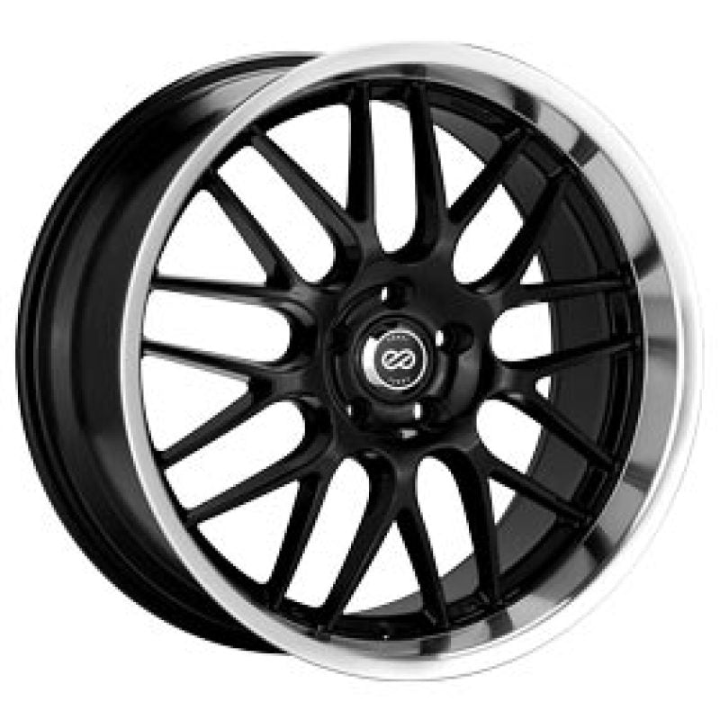 20x8.5 Enkei Lusso Black w/ Machine Lip / 5x114.3 / 40mm / 72.6 CB