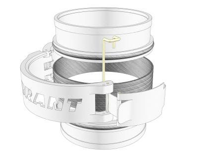Vibrant Performance HD Clamp Assembly for 3" OD Tubing