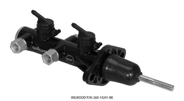 Wilwood Tandem Remote Master Cylinder - 7/8in Bore Black