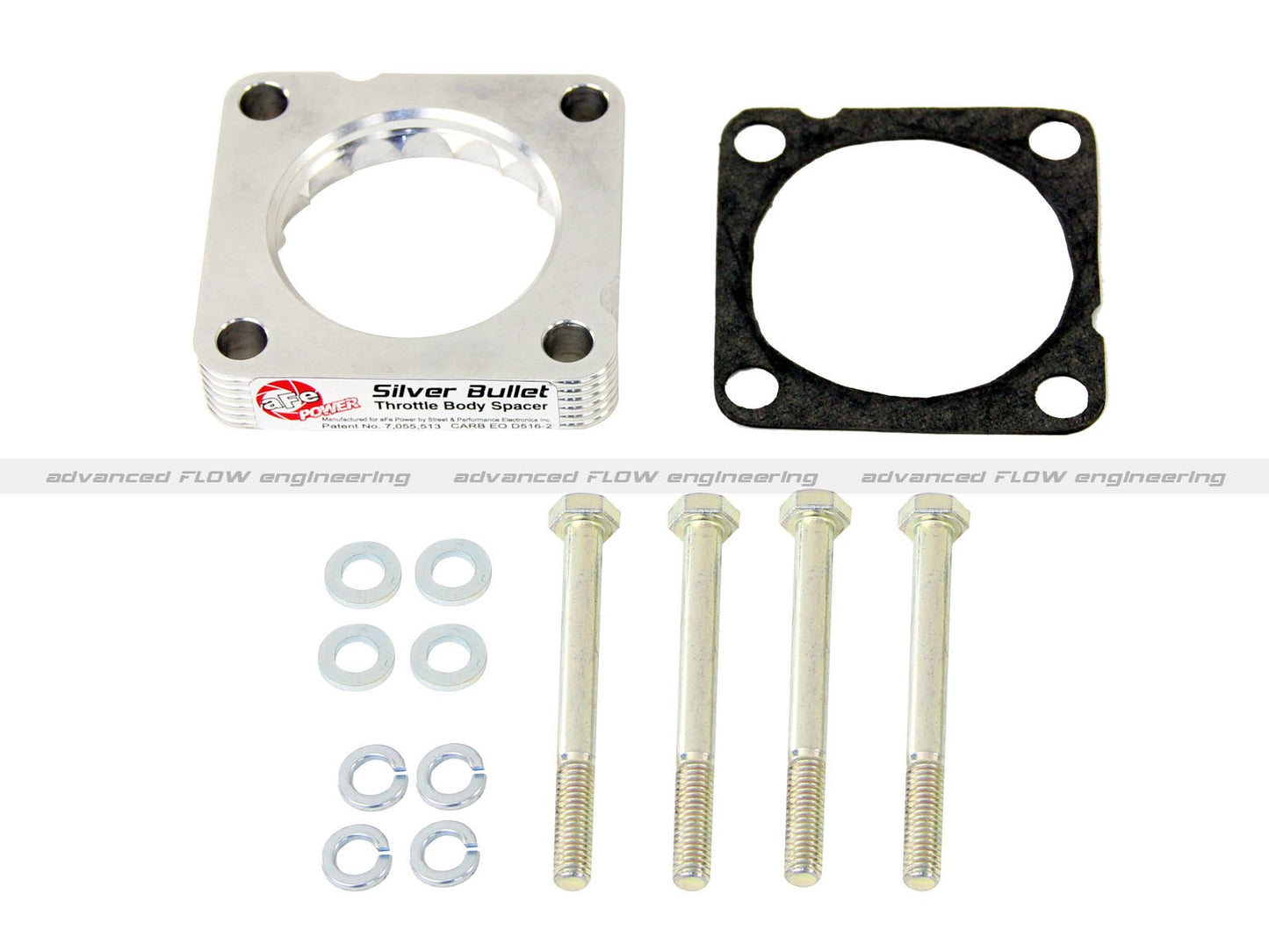 AFE Silver Bullet Throttle Body Spacer 2012-2015 Honda Civic Si / 08-13 Honda Accord ,09-13 Acura TSX ,13-15 Acura ILX (2.4L)