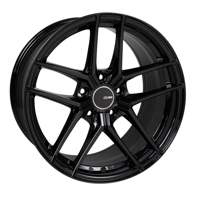 Enkei TY5 18x9.5 5x114.3 30mm Offset 72.6mm Bore Black Wheel