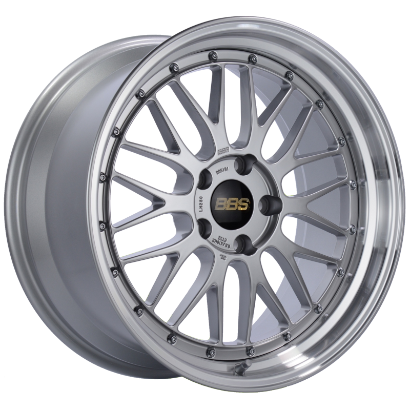 BBS LM 19x9.5 5x120 ET32 Diamond Silver Center Diamond Cut Lip Wheel -82mm PFS/Clip Required