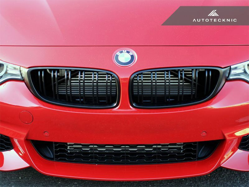 Autotecknic Replacement Dual-Slats Stealth Black Front Grilles BMW F32/ F36 4-Series | F80 M3 | F82 M4
