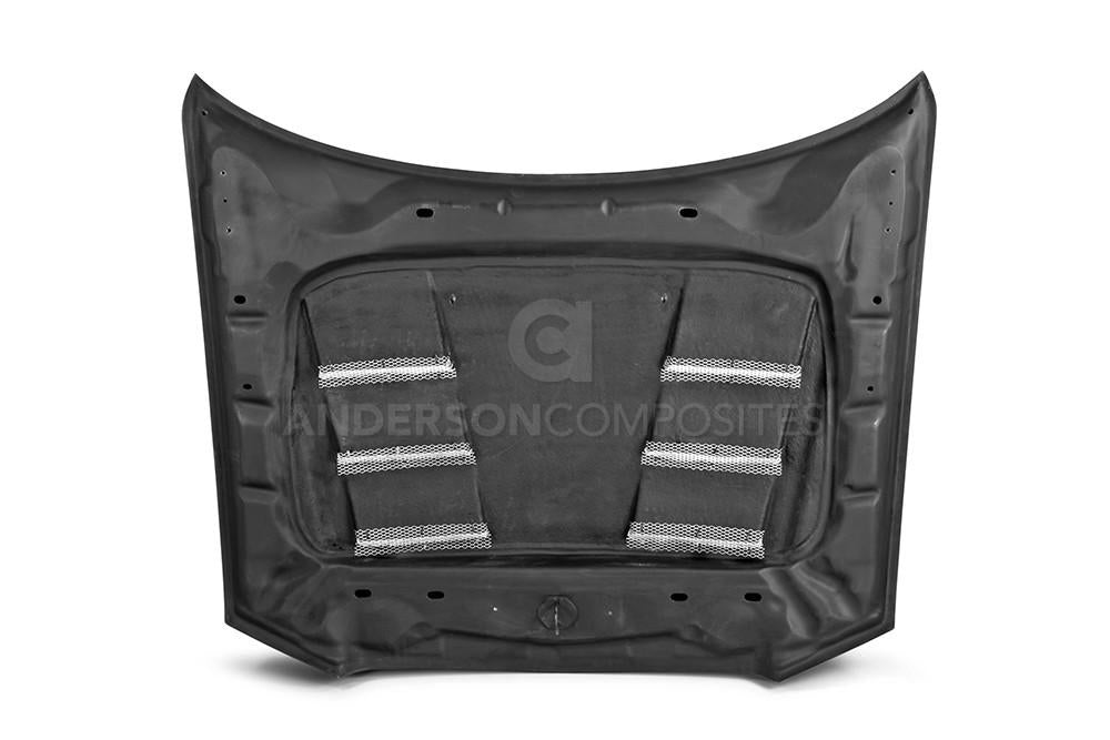 Anderson Composites Type-TS Carbon Fiber Heat Extractor Hood 2011-2014 Dodge Charger