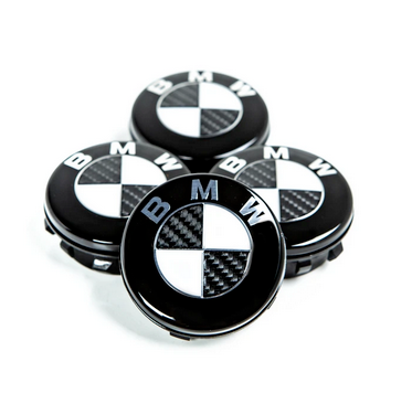 BMW Carbon Floating Wheel Center Cap Set - 68mm