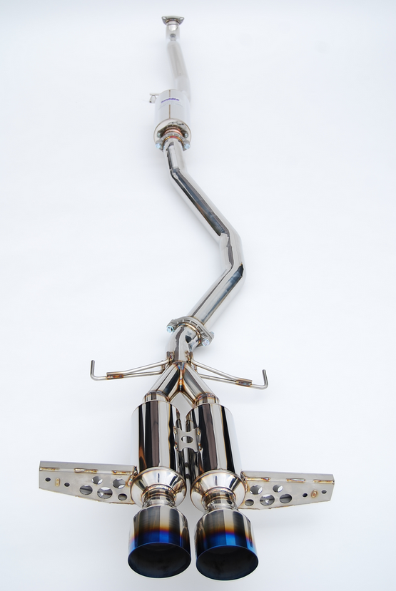 Invidia Gemini Stainless Steel Tip Cat-back Exhaust 2017-2018 Honda Civic Hatchback Sport (Burnt Titanium Tip)