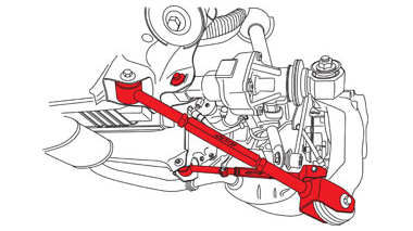 SPC Performance Rear Adjustable Control Arm & Toe 2008-2017 Honda Accord / 2010-15 Crosstour / 2009-14 Acura TL / 2015-2020 TLX / 2009-14 TSX