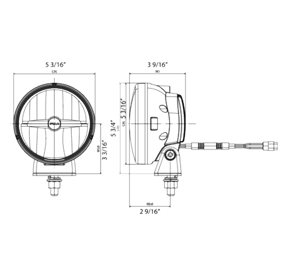 PIAA LP550 5" LED Driving Light Kit, SAE Compliant