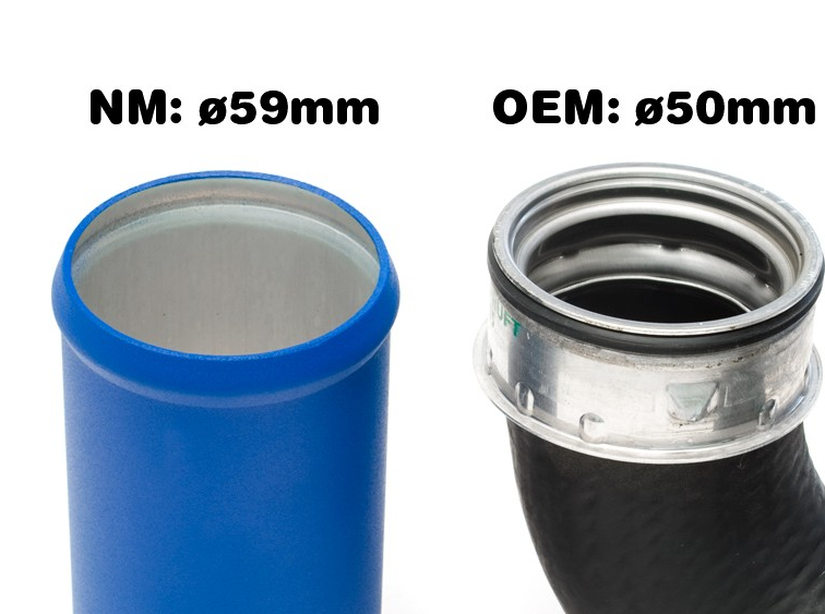 NM Eng. HI-FLO Turbo Air Charge Pipe • R-Chassis