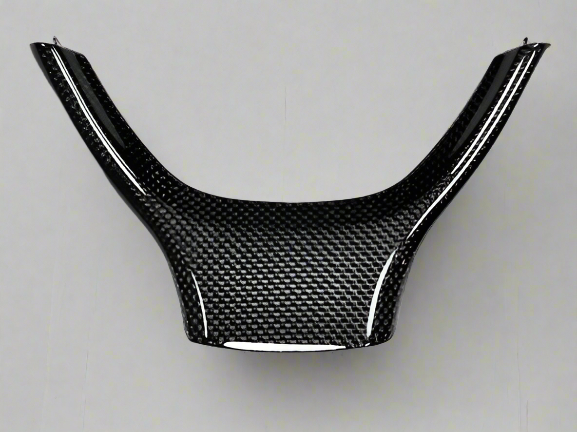 AutoTecknic Carbon Fiber Steering Wheel Trim - F07/ F10/ F11 5-Series MSport & M5 Pre-LCI | F06/ F12/ F13 6-Series | F01/ F02 7-Series
