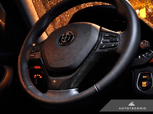 AutoTecknic Carbon Fiber Steering Wheel Trim - F20 1-Series | F22 2-Series | F30/ F34 3-Series | F32/ F36 4-Series