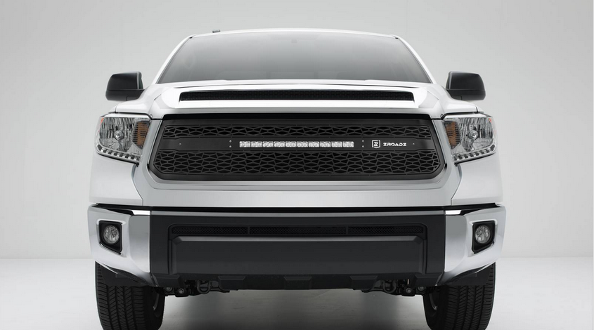 T-Rex ZROADZ Series 2014-2016 Toyota Tundra LED Lighted Grille w/ One 20 Inch Slim single row Main Insert (Black)