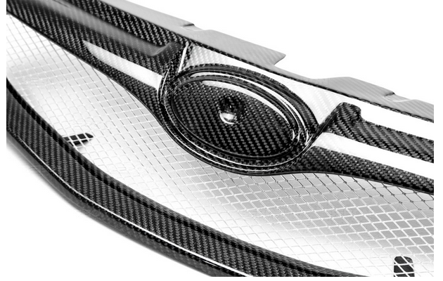 Seibon STI-Style Carbon Fiber Front Grille for 2008-2010 Subaru WRX/STi