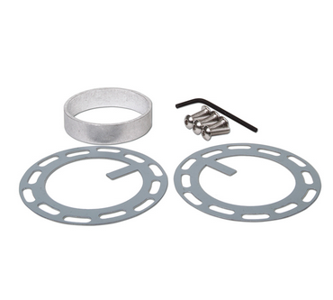 NRG Gen 2.0 Black/Titanium Ring Steering Wheel Quick Release (SFI SPEC 42.1 certified)