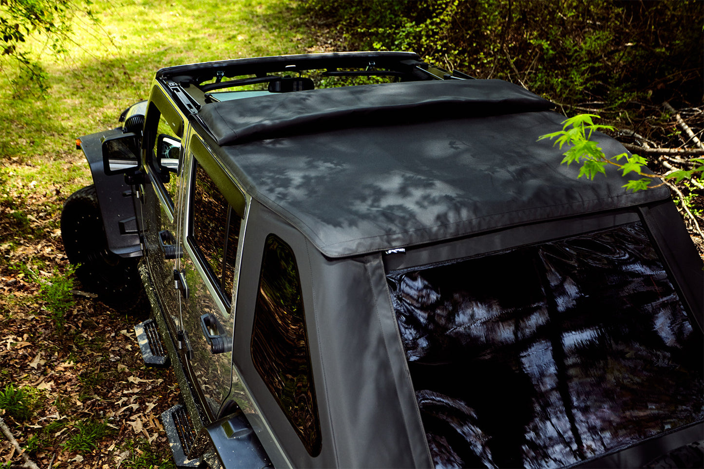 2007-2016 Jeep Wrangler Trailview Soft Top fold-back sunroof