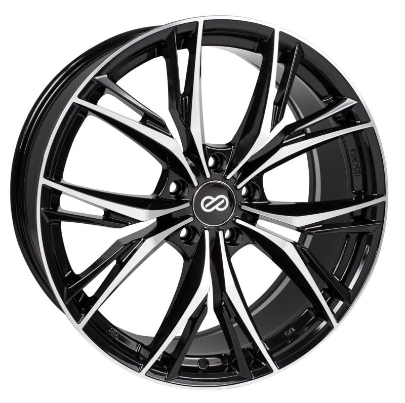 Enkei ONX 18x8 5x110 40mm Offset 72.6mm Bore Black Machined Wheel
