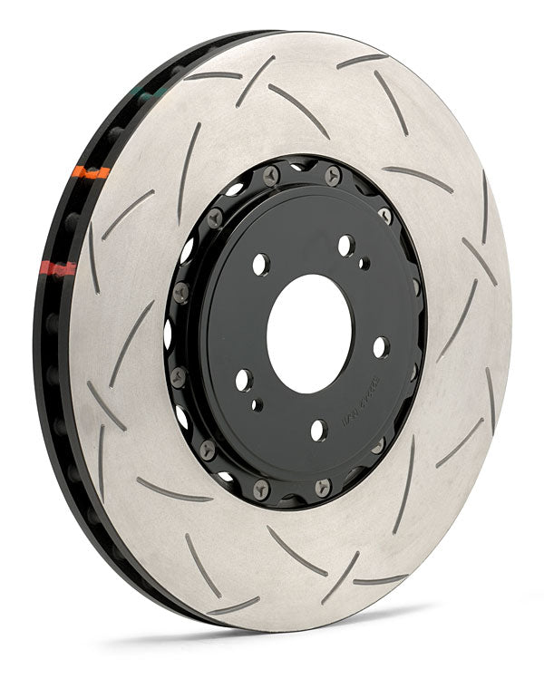 DBA 5000 Series T3 2-Piece Rotor Slotted Front Brake Rotors 2004-2016 STi / 2017 BRZ w/Perf. Pkg