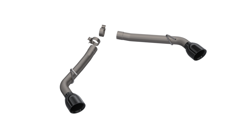 QTP 2010-2013 Chevrolet Camaro SS 6.2L 304SS Eliminator Muffler Delete Axle Back Exhaust w/4.5" Black Tip