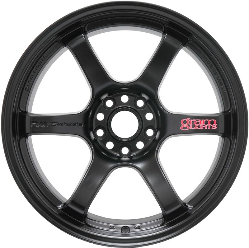 18x10.5 Gram Lights 57DR +22 5-114.3 SEMI GLOSS BLACK (Evo)