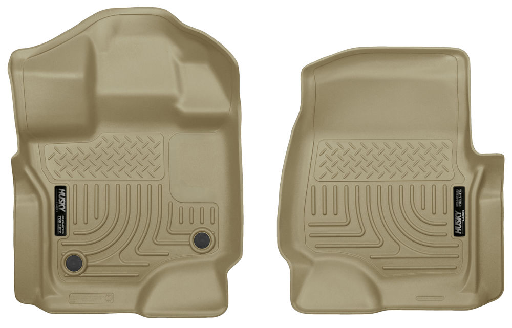 Husky Liners WeatherBeater Floor Liners 2015-2024 Ford F-150 Super Cab/ Super Crew models only (Front)