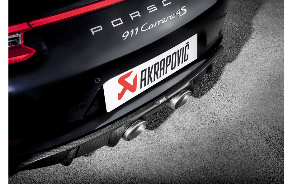 Akrapovič Titanium Slip-On Exhaust System 2017+ Porsche 911 Carrera/S/4/4S/GTS (991.2)