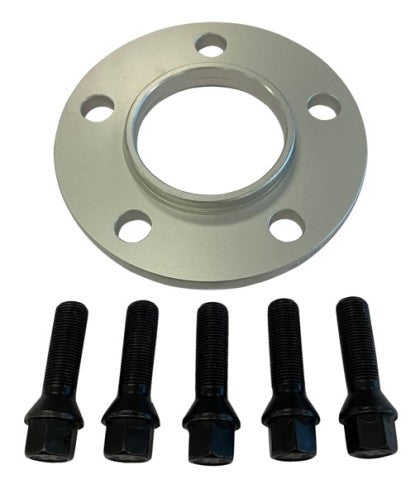 BBS 10mm Spacer Kit BMW 5x120 CB 72.5 - (1 Spacer & 5 Black Lug Bolts)